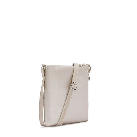 Kipling Keiko Metallic Crossbody Mini Tassen Beige | België 1881GS